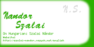 nandor szalai business card